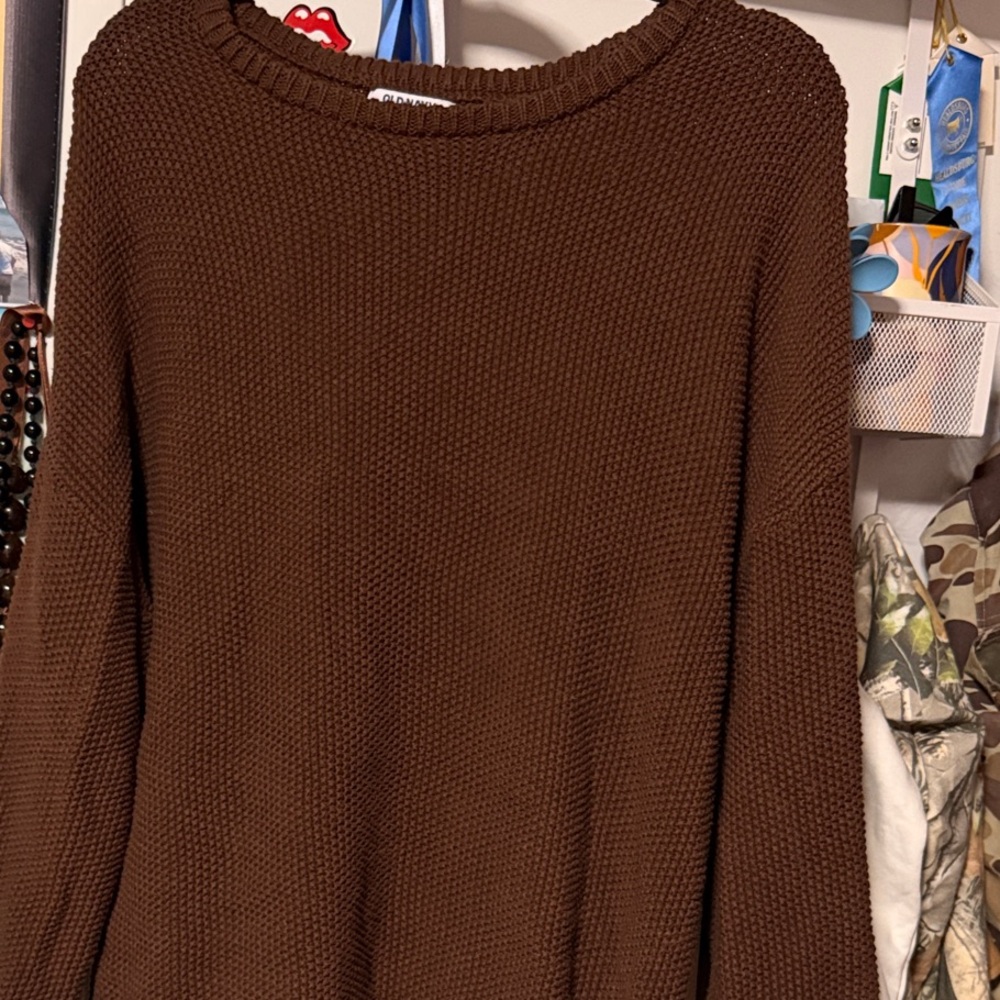 Old Navy Chocolate Crew Neck Sweater